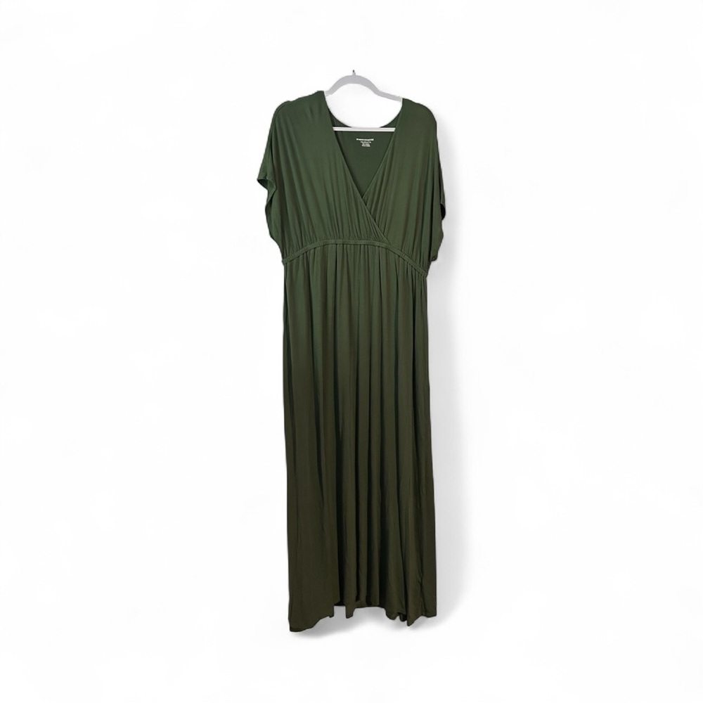 Amazon Essentials Dark Green Maxi Dress